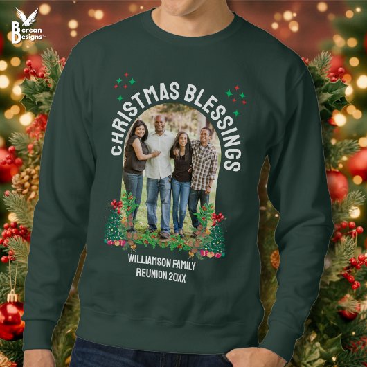 Sweatshirt CHRISTMAS BÉNÉFICIE FAMILLE RÉUNION Groupe de jume