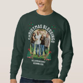 Sweatshirt CHRISTMAS BÉNÉFICIE FAMILLE RÉUNION Groupe de jume (Devant)