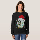 Sweatshirt Christmas Billiard Funny Christmas Lights Xmas (Devant entier)