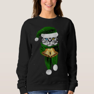SWEATSHIRT CHRISTMAS CHAT MEOWWSHIRT FUNNY CUTE XMAS CHAT