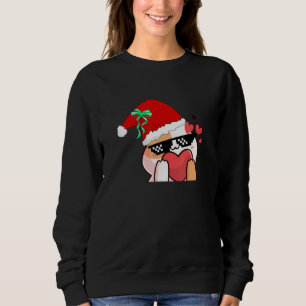 Sweatshirt Christmas Chat Papa, 8 ans Vintage Style Chat Ret