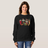 Sweatshirt Christmas Coffee Latte Spice Matching Family Pjs P (Devant entier)