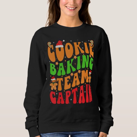 Sweatshirt Christmas Cookie Baking Team Captain (Devant)
