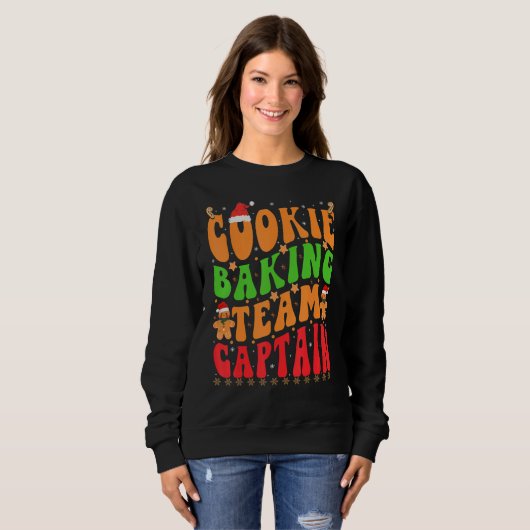 Sweatshirt Christmas Cookie Baking Team Captain  Gingerbread (Devant entier)