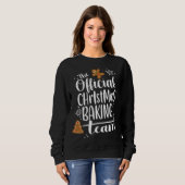 Sweatshirt Christmas Cookie Baking Team Crew Cute Gingerbread (Devant entier)