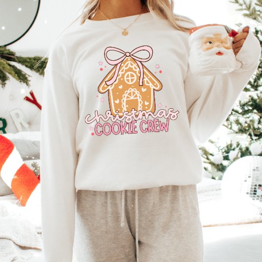 Sweatshirt Christmas Cookie Crew pink Coquette