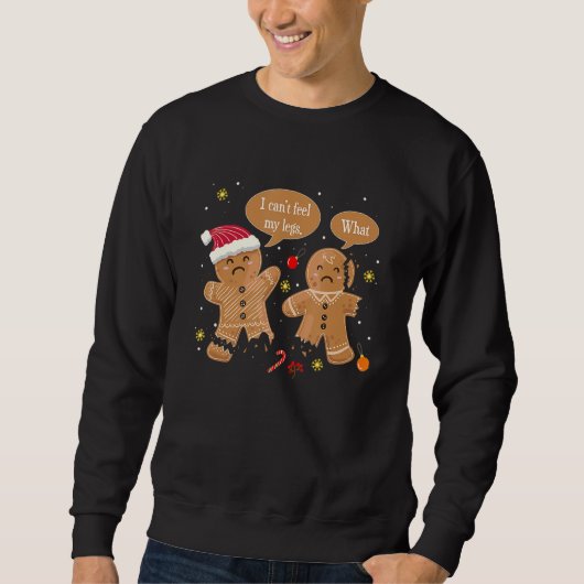 Sweatshirt Christmas Cookie Gingerbread Oh Snap Baking Team B (Devant)