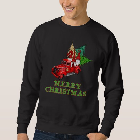 Sweatshirt Christmas Cute Gnome Vintage (Devant)