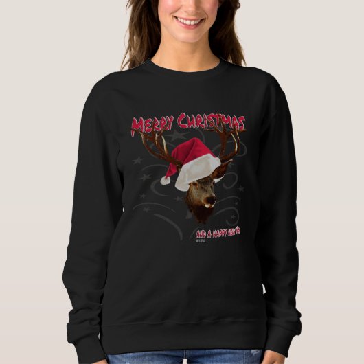 Sweatshirt Christmas Deer Hunting Costume Santa Claus Christm (Devant)