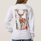 Sweatshirt Christmas deer sweat-shirt for women (Dos)
