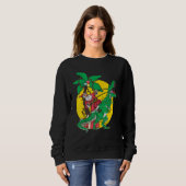 Sweatshirt Christmas Dinosaur Santasaurus Rex Holiday Xmas PJ (Devant entier)