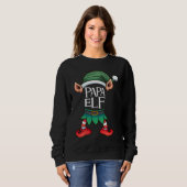 Sweatshirt Christmas elf dad elf father Christmas dad dad dad (Devant entier)