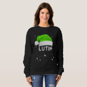 Sweatshirt Christmas Elf Pyjamas  for Children Mom or Dad (Devant entier)