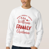 Sweatshirt Christmas Family Reunion with Name (Devant)