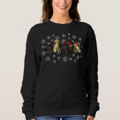 Sweatshirt Christmas Five Labradors (Devant)