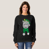 Sweatshirt Christmas for men women kids ELF Wolf (Devant entier)