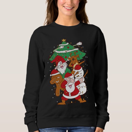 Sweatshirt Christmas Fun Santa Deer Elf Ginger (Devant)