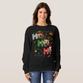 Sweatshirt Christmas Ho Ho Ho Golden Retriever 351 (Devant entier)