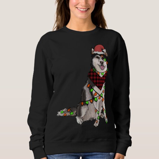 Sweatshirt Christmas Husky (Devant)