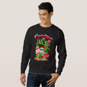 Sweatshirt Christmas In July Santa Summer Beach Vacation Part (Devant entier)