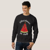 Sweatshirt Christmas In July Summer Melon Christmas Tree Summ (Devant entier)