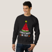 Sweatshirt Christmas In July Watermelon Summer Vacation Beach (Devant entier)