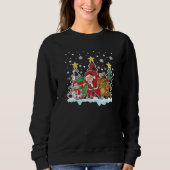 Sweatshirt Christmas Kids Boys Men Dabbing Santa Elf Deer Fri (Devant)