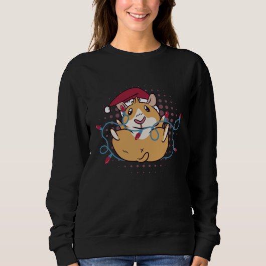 Sweatshirt Christmas Lights Furry Potato Cute And Fluffy Guin (Devant)