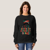 Sweatshirt Christmas Lights Reproductive Rights Merry Xmas Me (Devant entier)