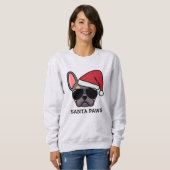Sweatshirt Christmas Lilac Tan French Bulldog (Devant entier)