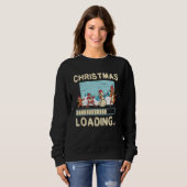 Sweatshirt Christmas Loading Santa Claus Reindeer Holidays (Devant entier)