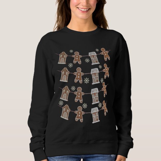 Sweatshirt Christmas Party  Gingerbread People Gingerbread Ho (Devant)