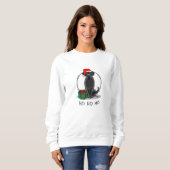Sweatshirt Christmas Père Noël Black Labrador Retriever Cute (Devant entier)
