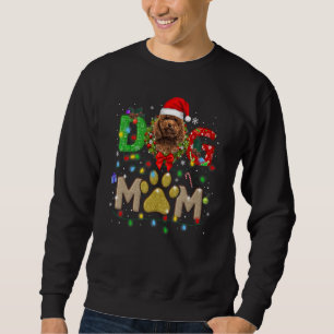 Sweatshirt Christmas Poodé Maman Casquette Père Noël Scarf Pl