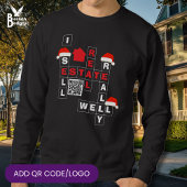 Sweatshirt CHRISTMAS Real Estate SELL REALLY WELL QR Realtor