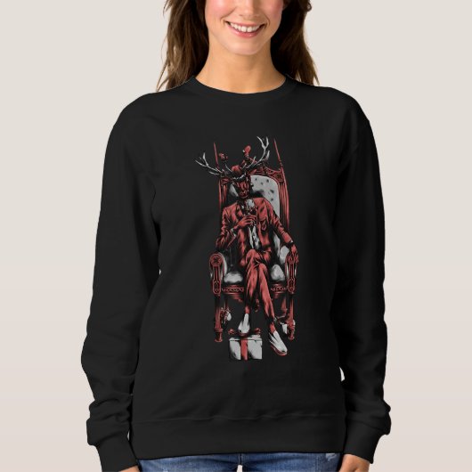 Sweatshirt Christmas Reindeer Cool, Christmas Costume, Xmas T (Devant)