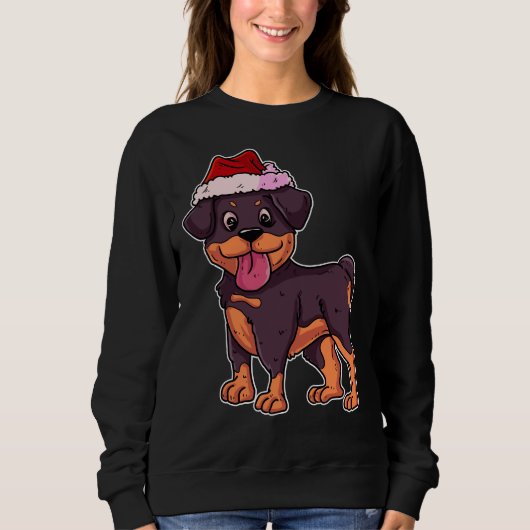 Sweatshirt Christmas Rottweiler 19 (Devant)