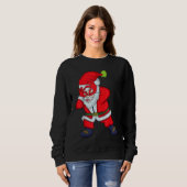 Sweatshirt Christmas Santa Clause Griddy Dance (Devant entier)