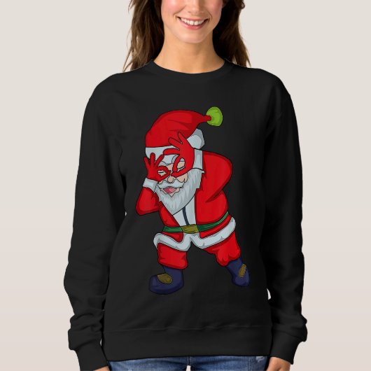 Sweatshirt Christmas Santa Clause Griddy Dance (Devant)