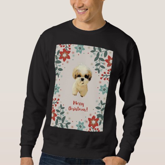 Sweatshirt Christmas Shih Tzu (Devant)