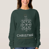 Sweatshirt Christmas Snowflake Ornament (Devant)
