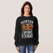 Sweatshirt Christmas Teacher Cute Gingerbread Cookies 1 (Devant entier)