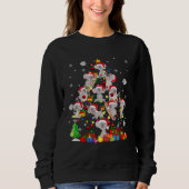 Sweatshirt Christmas Tree Light Santa Koala Bear Animal (Devant)