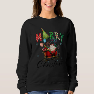 Sweatshirt christmas tree merry xmas for familiy 1