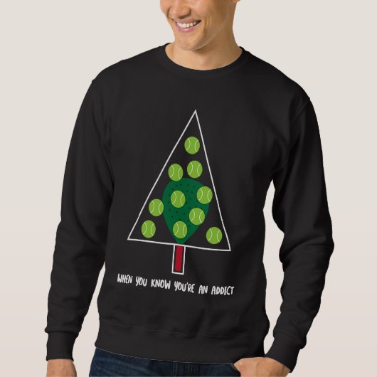 Sweatshirt Christmas Tree Padel Obsessed (Devant)