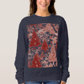 Sweatshirt Christmas trees sweat-shirt for women (Devant)