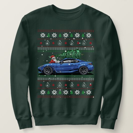 Sweatshirt Christmas Ugly Toyota GR86 ! Meilleur cadeau de ty (Design devant)