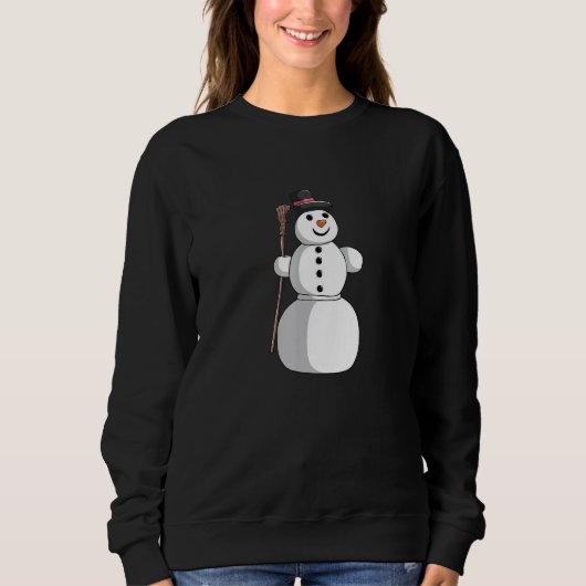 Sweatshirt Christmas winter Christmas Xmas cute snowman 1 (Devant)