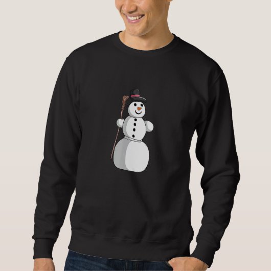 Sweatshirt Christmas winter Christmas Xmas cute snowman 1 (Devant)