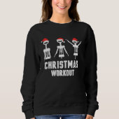 Sweatshirt Christmas workout wine (Devant)